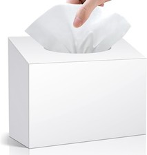 Acrylic Hand Towel Box Cover Compatible with Kleenex Hand Towels, White