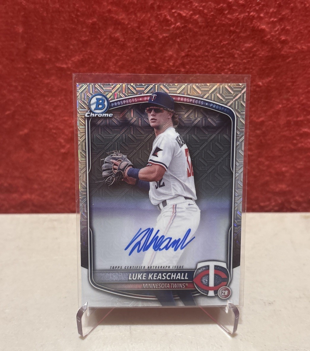 Luke Keaschall 2025 Bowman Mega Box Chrome Mojo Prospect Auto Minnesota Twins