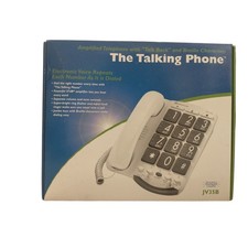 Clarity JV35  The Talking Phone  Braille and Hearing Aid Compatible Corded Phone