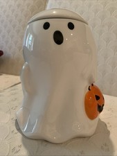 Target Bullseye Playground Halloween 2025 White Ghost Jar w/ Pumpkin 7"H NEW 