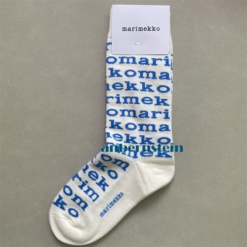 Marimekko Chaussettes Rétro Marée Saison Chaussettes Couleur Plantes et Fleurs Coton Chaussettes - Photo 12/62