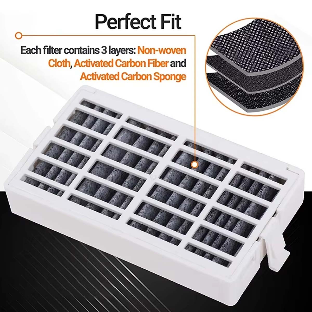 W10311524 AIR1 Refrigerator Air Filter Cartridge For Fresh Flow Refrigerator