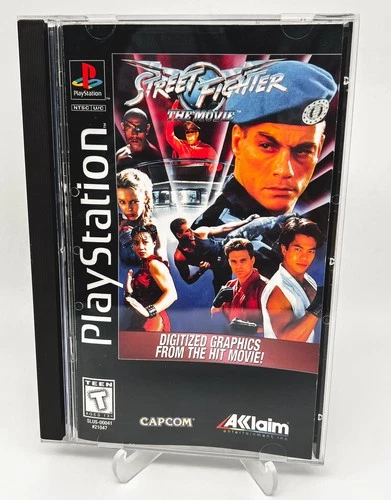 Street Fighter: The Movie - Long Box PS1 VG CIB W/Registration Card W/Manual
