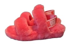UGG Women's Fluff Yeah Slide Sandals Pink Size 8 Excellent Condition Worn Once