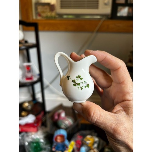 Arklow Vintage Shamrock Miniature Creamer Pitcher Irish Theme - Picture 7 of 9
