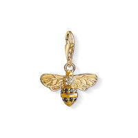 "Thomas Sabo \"Biene\" Charm-AnhäNger Silber Vergoldet Zirkonia"