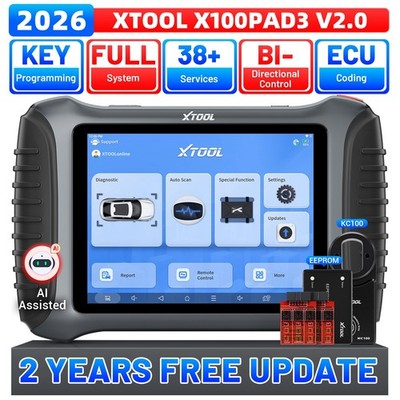 XTOOL X100PAD3 Profi OBD2 Diagnosegerät IMMO/Schlüsselprogrammierung KI-Gestützt
