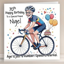 Personalised Birthday Card Funny Humor Greeting Card For Him Any Age & Relation