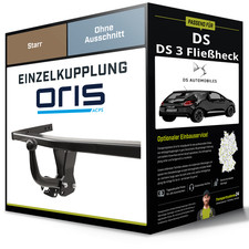 Starre Anhängerkupplung für DS 3 Fließheck 04.2015-07.2019 Typ SA Oris NEU
