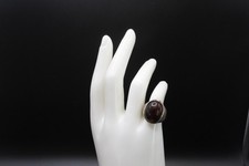 Vintage Sterling Silver Black Agate Ring Size 5.5