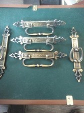 Vintage Set Of 5 Drawer Handles / Pulls
