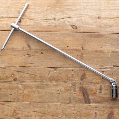 KS Tools 517.1132 extra lange Zündkerze Flexkopf Kreuzgelenk T-Griff 16 mm