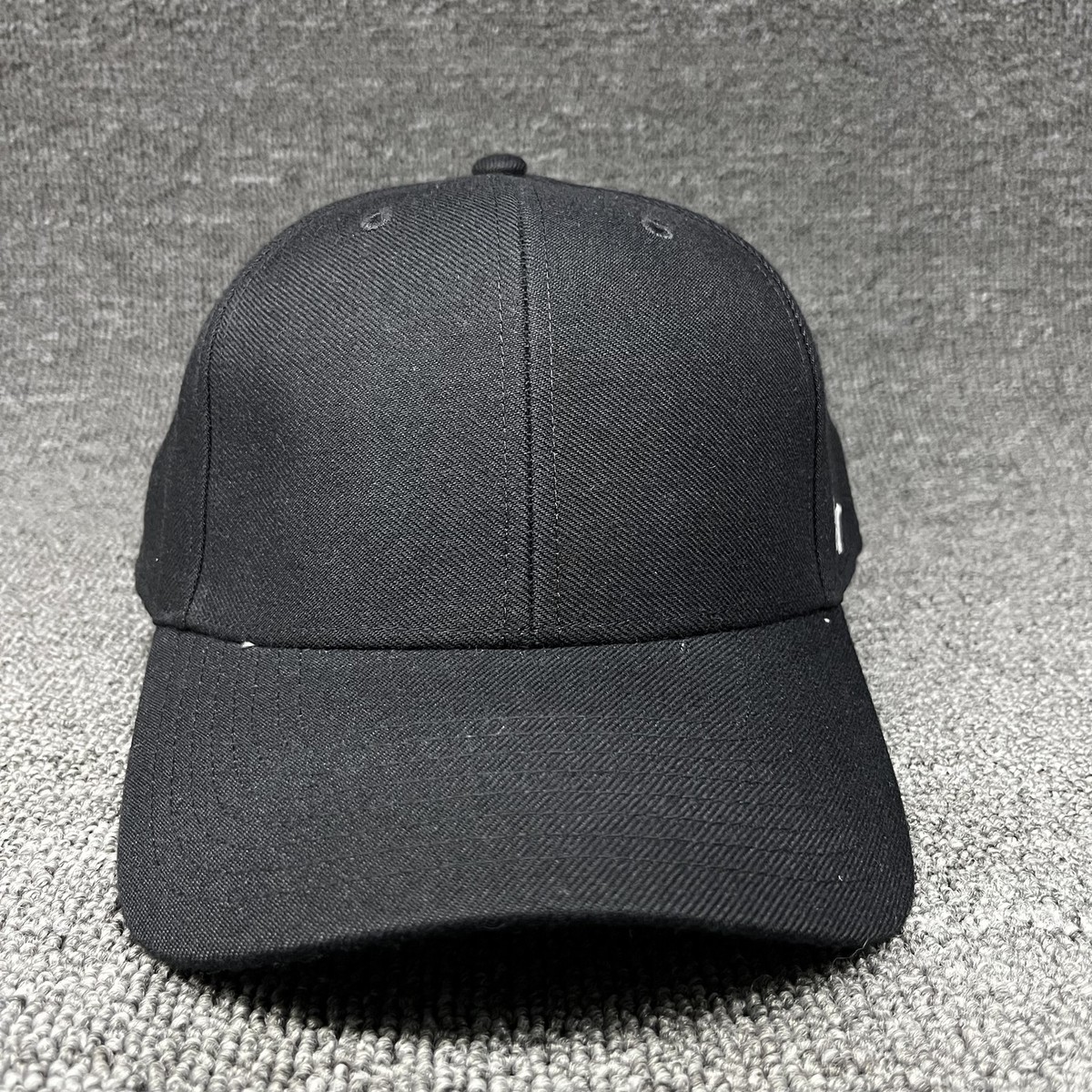 '47 Brand Blank MVP Cap Black Structured Adjustable Baseball Hat OSFA