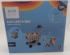ALDI Play Cart  Bag Set Building Blocks 360 Pieces Shopping Cart