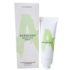 Aceology Green Tea Face Mask Clarifying Revitalizing Energize Dull Dry Skin New