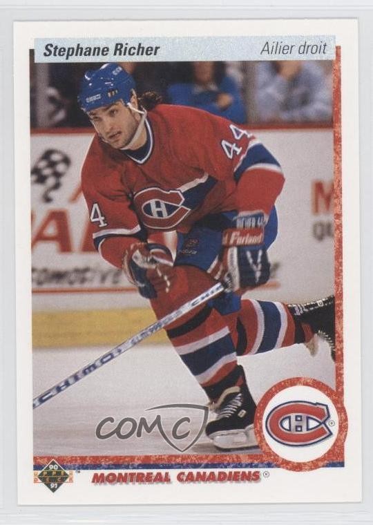 1990-91 Upper Deck French Stephane Richer #276 2u3