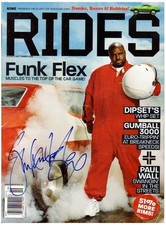 Funk Flex Signed Autographed Rides Magazine