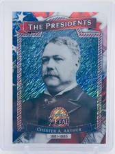 2026 Leaf President's Day THE PRESIDENTS Chester A Arthur /8 Blue Shimmer SP  
