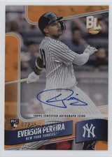 2024 Big League Wrapper Redemption Orange Foil 7/25 Everson Pereira Auto 1pd0