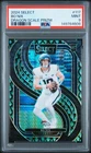 2024 Panini Select - Premier Level Bo Nix #117 Dragon Scale Prizm /81 (RC) PSA 9