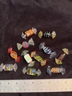 Lot 11 Vintage Murano Art Glass Small 1.5”Wrapped Candies Hand Blown Freeship!