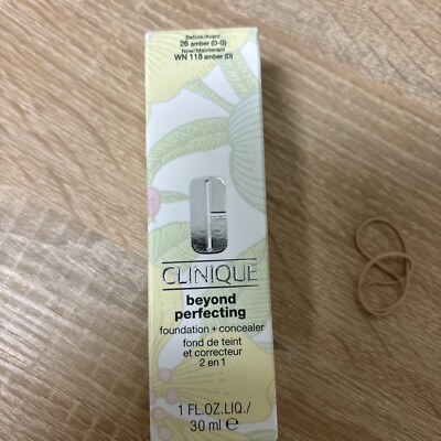 New in Box - Clinique, Beyond Perfecting Foundation + Concealer -  26 Amber