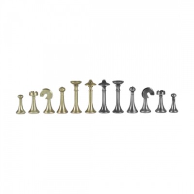 Schachfiguren - Messing - Staunton - Königshöhe 68mm