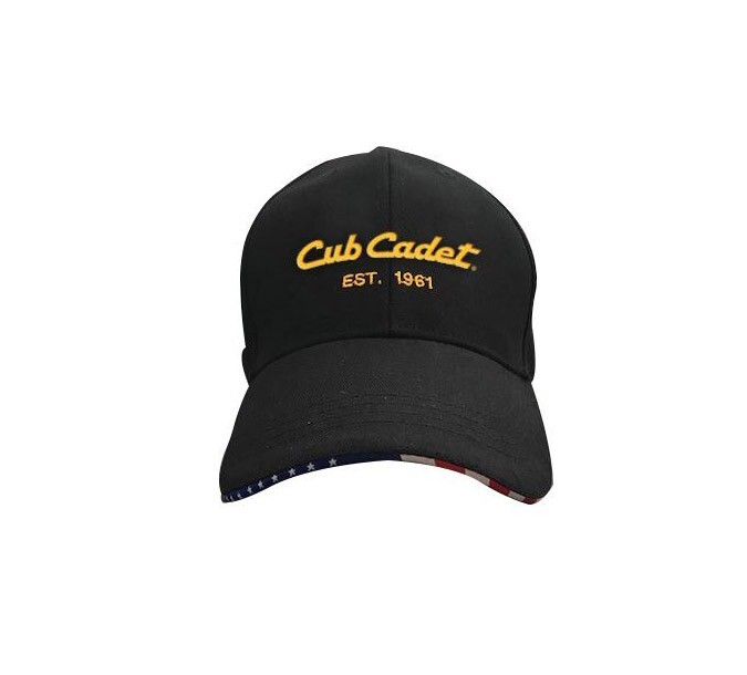 Cub Cadet Hat Black w/ Flag