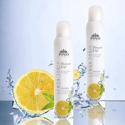 PINO 2 x Shower Me! Duschschaum Lemon Tonic pflegt u schützt die Haut 44,98€/1 L