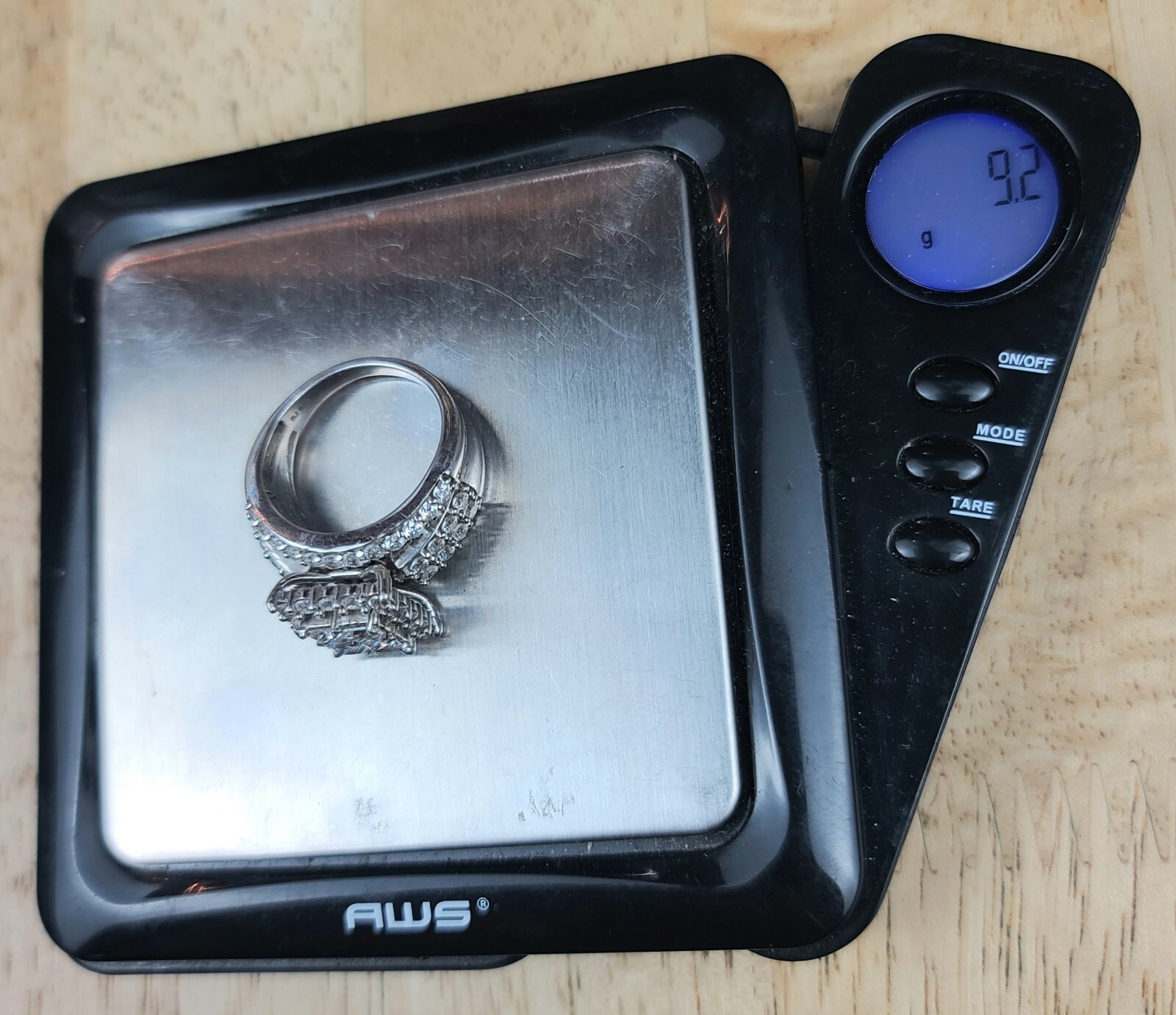 Sterling 925 Solid Silver Iced Cluster Cushion En… - image 23