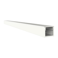 Led Alu Profil Weiß A0 2M Schmales F. Led Streifen Bis 8Mm Breit Incl. Abd.Opal