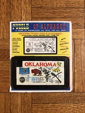 Vintage Oklahoma State Sliding Block/Tile Interlocking Squares Puzzle