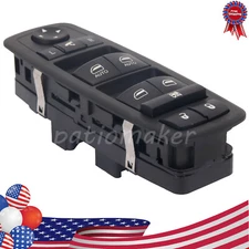 3+9 Pins 68212784AB Power Window Switch Front Driver Side Switch Black left Hand