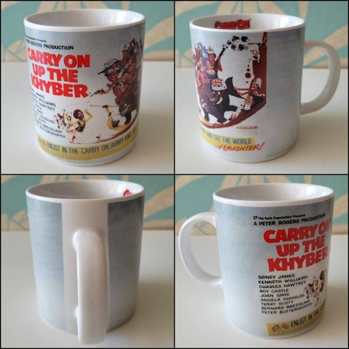 Set of 4 Ethos for Granada TV Carry On themed mugs, iconic British comedy - Picture 6 of 9