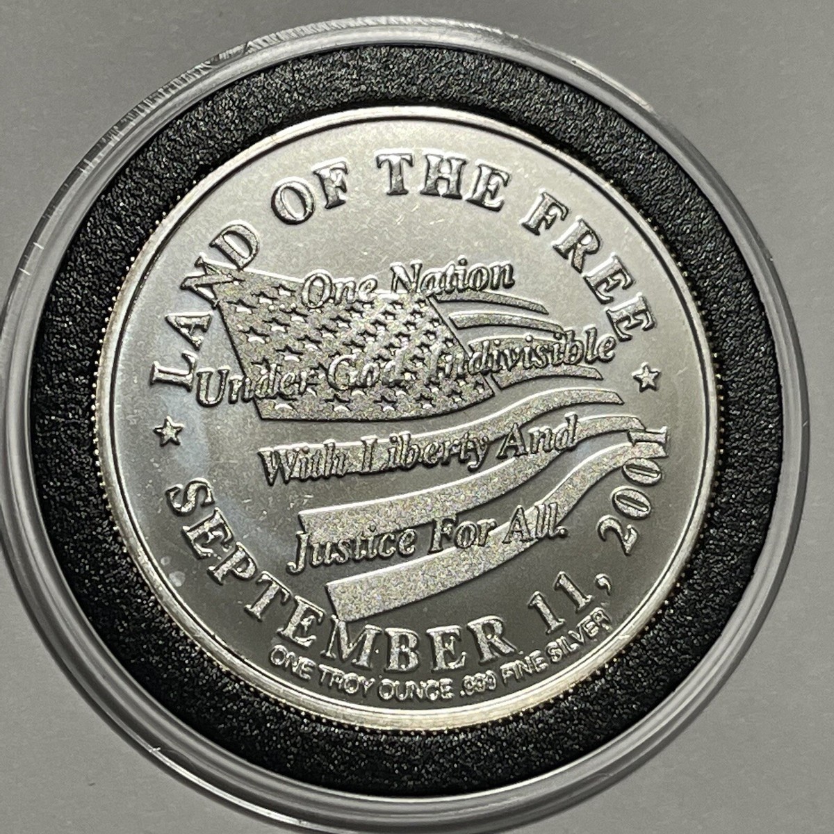 New York Police 9/11 Collector Coin 1 Troy Oz .999 Fine Silver 999