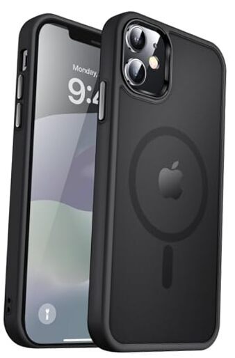 Strong Magnetic for iPhone 12 Case/iPhone 12 iPhone 12/12 Pro 6.1inch Black