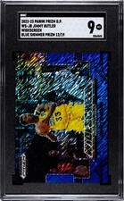 2022 Panini Prizm Jimmy Butler Widescreen BLUE SHIMMER PRIZM /19 SGC 9 MINT