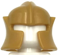 Lego New Pearl Gold Minifigure Headgear Helmet Castle Knight Cheek Protection