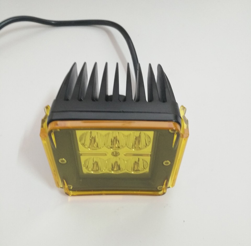 2X SNAP ON Lens Cover For 3x3" Cube Pods Led Work Light Bar Spot