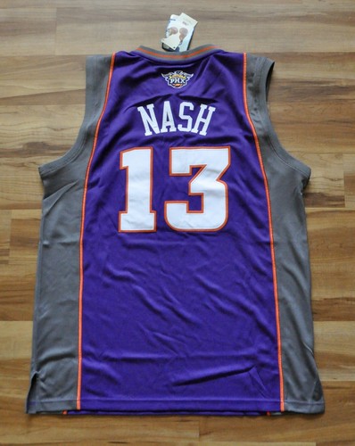 Steve Nash Phoenix Suns Reebok Jersey Authentic Purple NBA Sewn Men 48 XL NWT - Picture 3 of 10