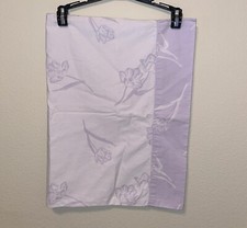 Pastel Violet Purple Tulips Pattern Cotton STANDARD Pillowcases Set Of 2