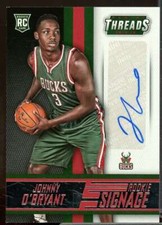 Johnny O'Bryant Rookie Card 2014-15 Panini Threads Rookie Signage #14 