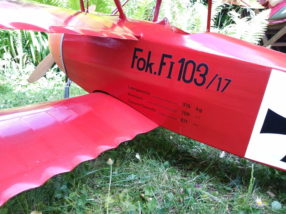 Fokker DR-1 Dreidecker, Spannweite 144cm - Bild 4 von 4