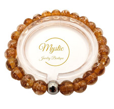 Mystic Firefly Lampwork Glass Glow in the Dark Bracelet Custom Made For You
