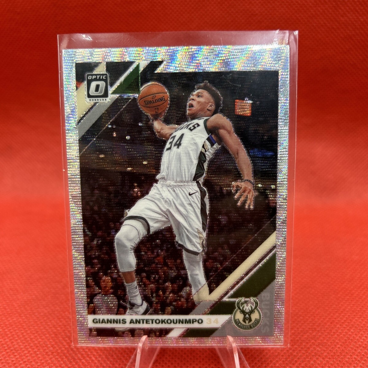 2019-20 Panini Optic Fanatics Silver Wave Prizm Giannis