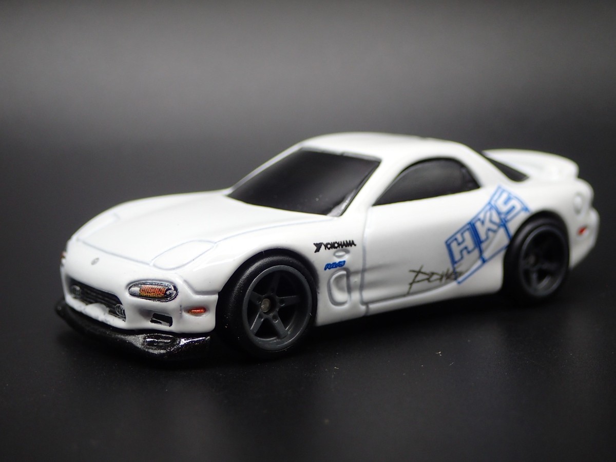 1992-2002 MAZDA RX7 FD HKS FAST & FURIOUS WHITE 1:64 SCALE