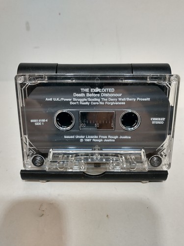 The Exploited "DEATH BEFORE DISHONOUR" Rough Justice Cassette Tape 1987 - Picture 4 of 13