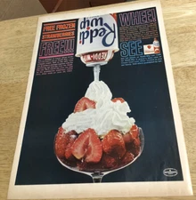1963 REDDI-WIP / AMOCO 120 SUPER TIRES - Vintage Magazine Print Ads 2-sided