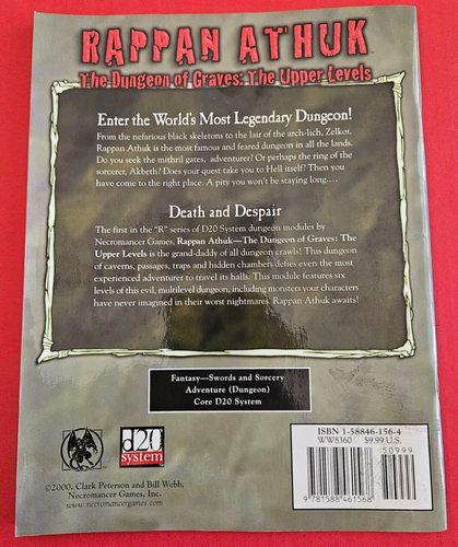 Rappan Athuk R1, R2 & R3 - Sword & Sorcery - d20 - Very Good! - Picture 3 of 17