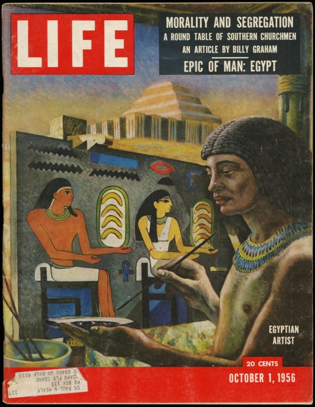 OCTOBER 1 1956 LIFE MAGAZINE, EPIC OF MAN: EGYPT, MORALITY AND ...